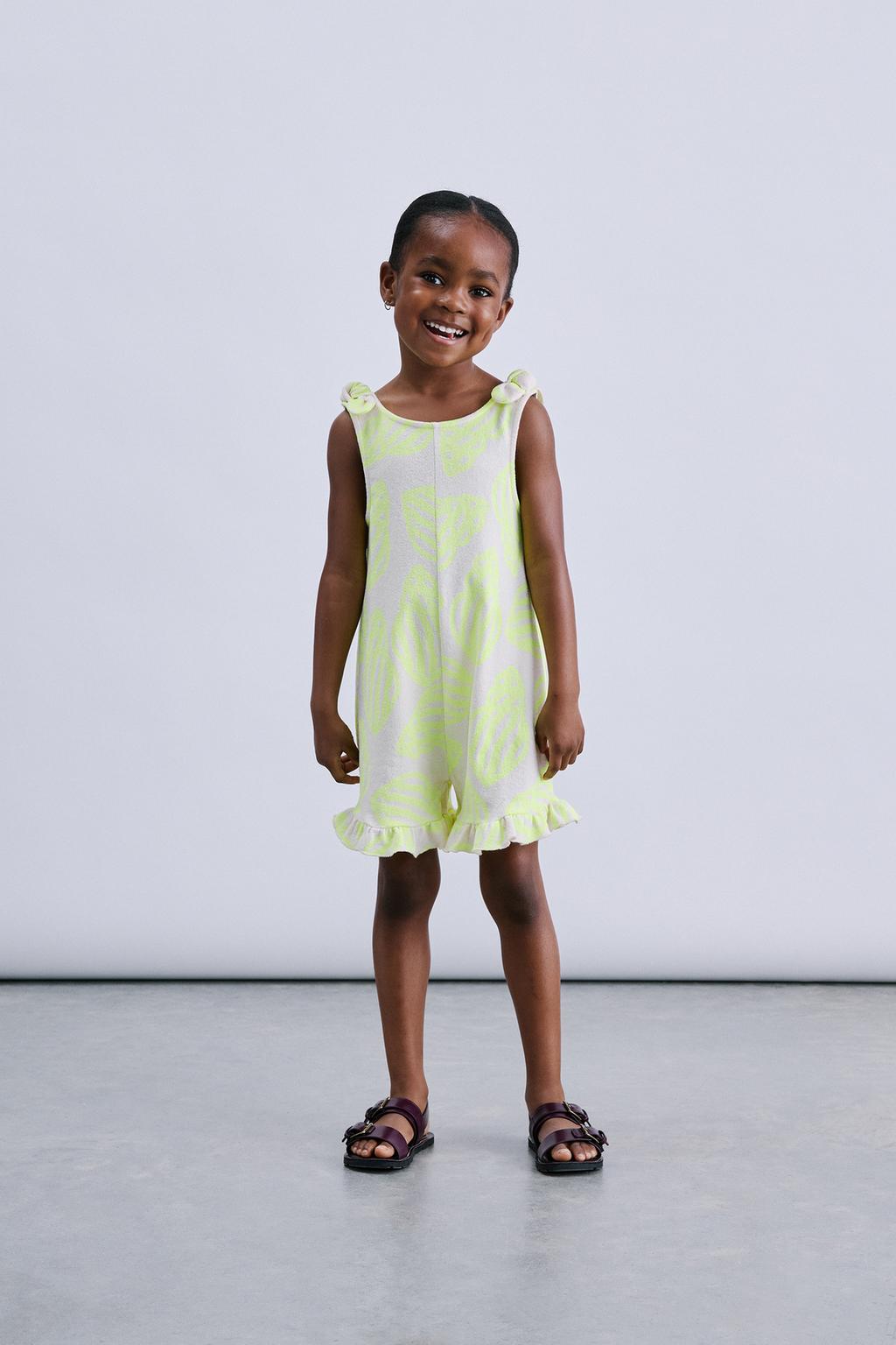 КОРОТКИЙ КОМБИНЕЗОН С МОРСКИМ ПРИНТОМ И УЗЛАМИ