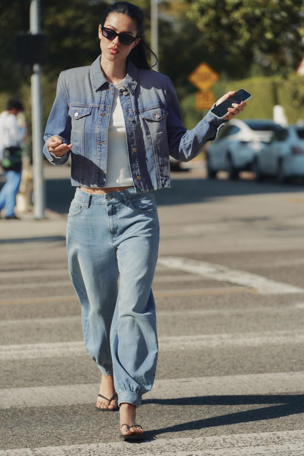 ДЖИНСЫ TRF BALLOON СО СРЕДНЕЙ ПОСАДКОЙ