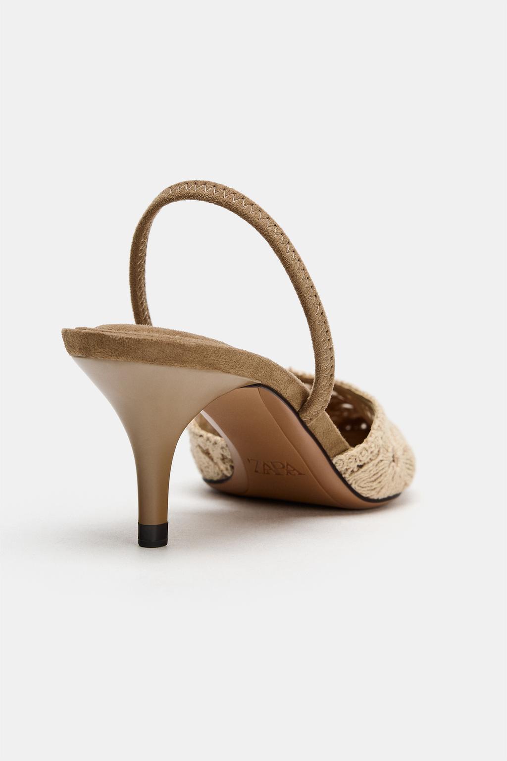 ТУФЛИ НА КАБЛУКЕ С ВЫШИВКОЙ