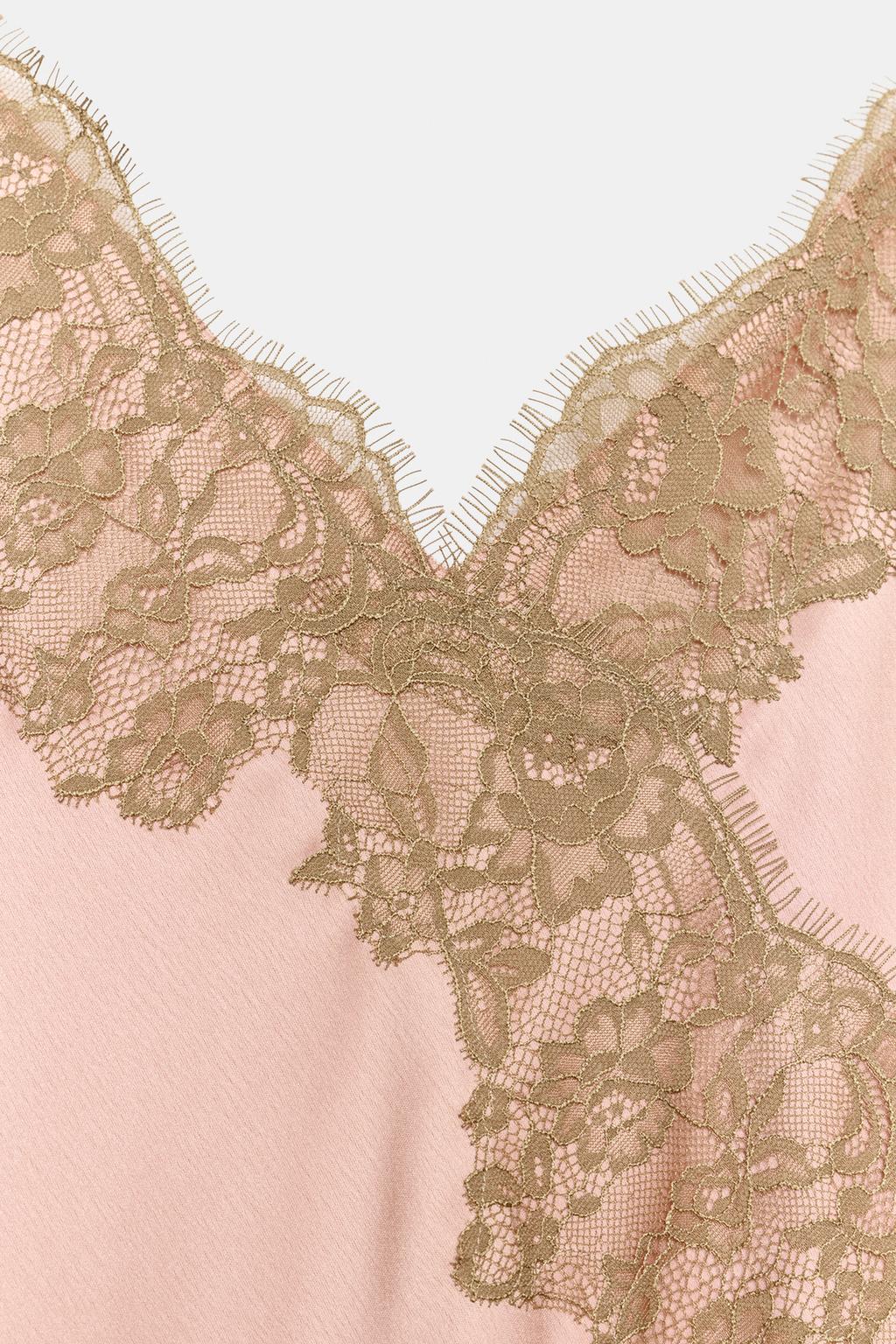 АТЛАСНОЕ ПЛАТЬЕ С КРУЖЕВОМ — ZW COLLECTION