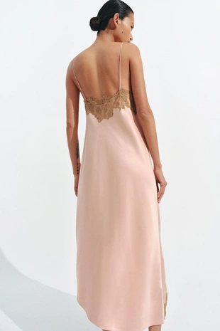 Атласное платье с кружевом — Zw Collection- Заказать в России