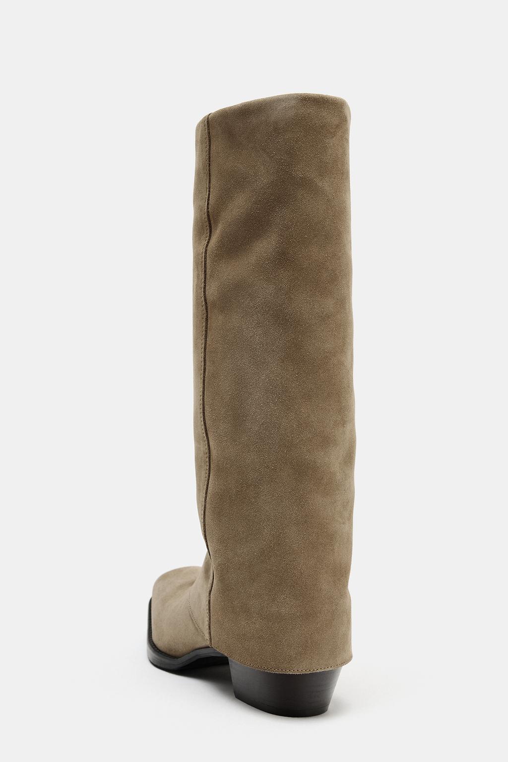 ЗАМШЕВЫЕ САПОГИ