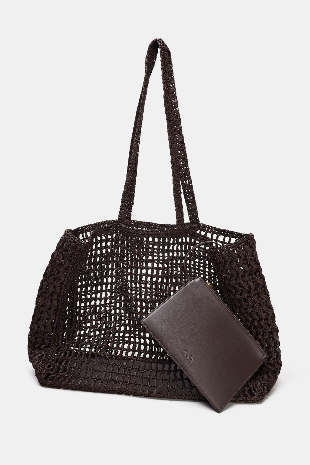 БОЛЬШАЯ ПЛЕТЕНАЯ СУМКА-ШОПЕР