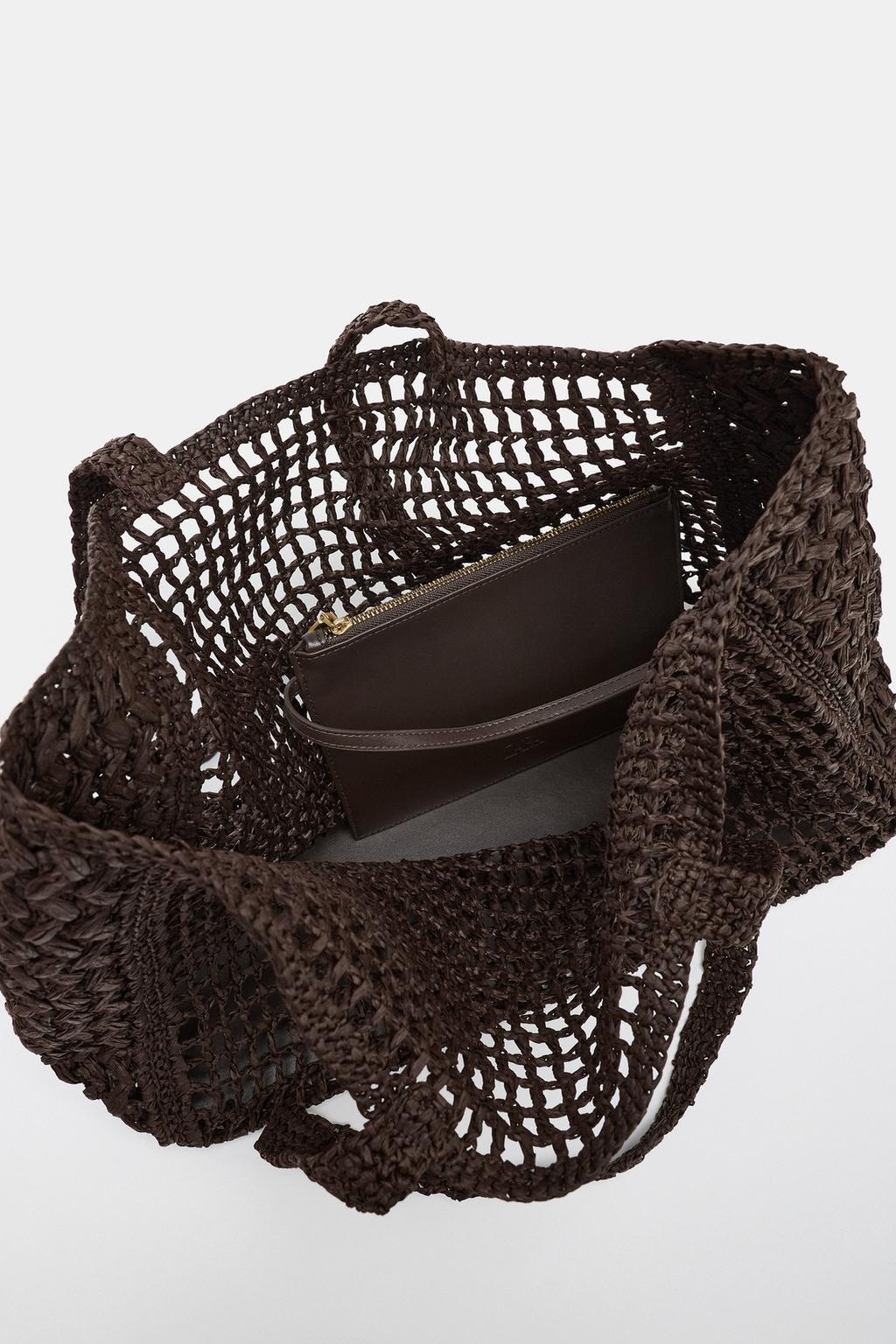 БОЛЬШАЯ ПЛЕТЕНАЯ СУМКА-ШОПЕР