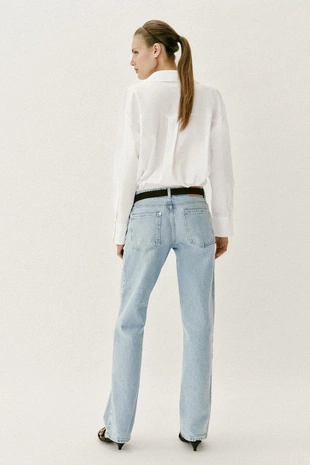 Базовая рубашка из поплина- Заказать в России