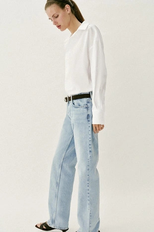 Базовая рубашка из поплина- Заказать в России