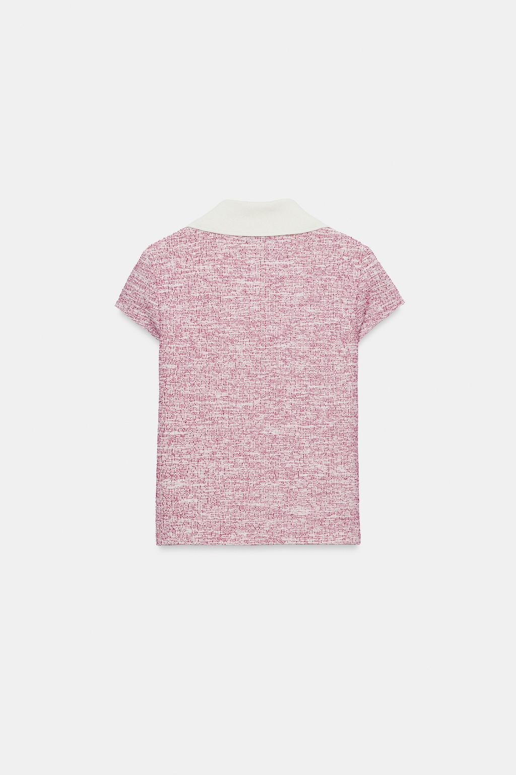 Топ с воротником пуловер