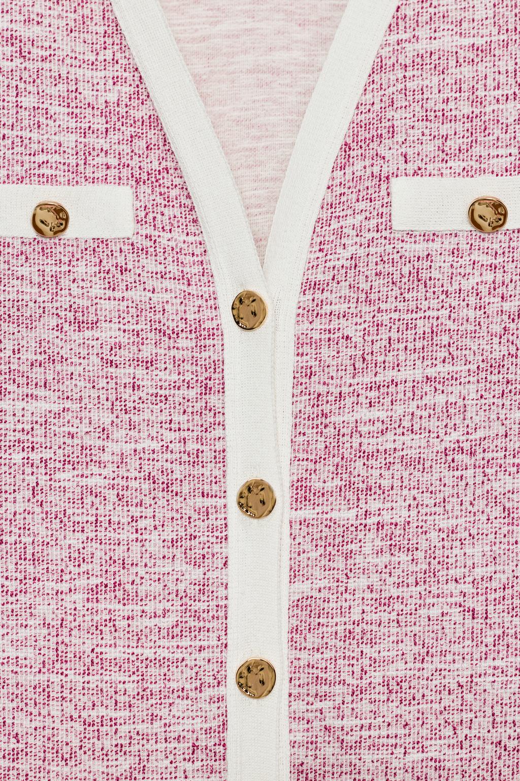 Топ с воротником пуловер