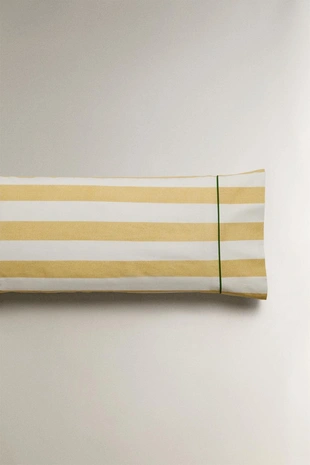 Пододеяльник из выцветшего хлопка в полоску- Заказать в России