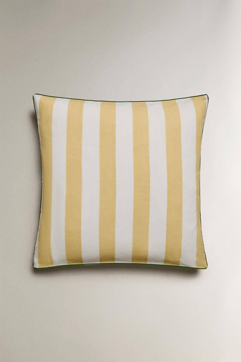 Пододеяльник из выцветшего хлопка в полоску