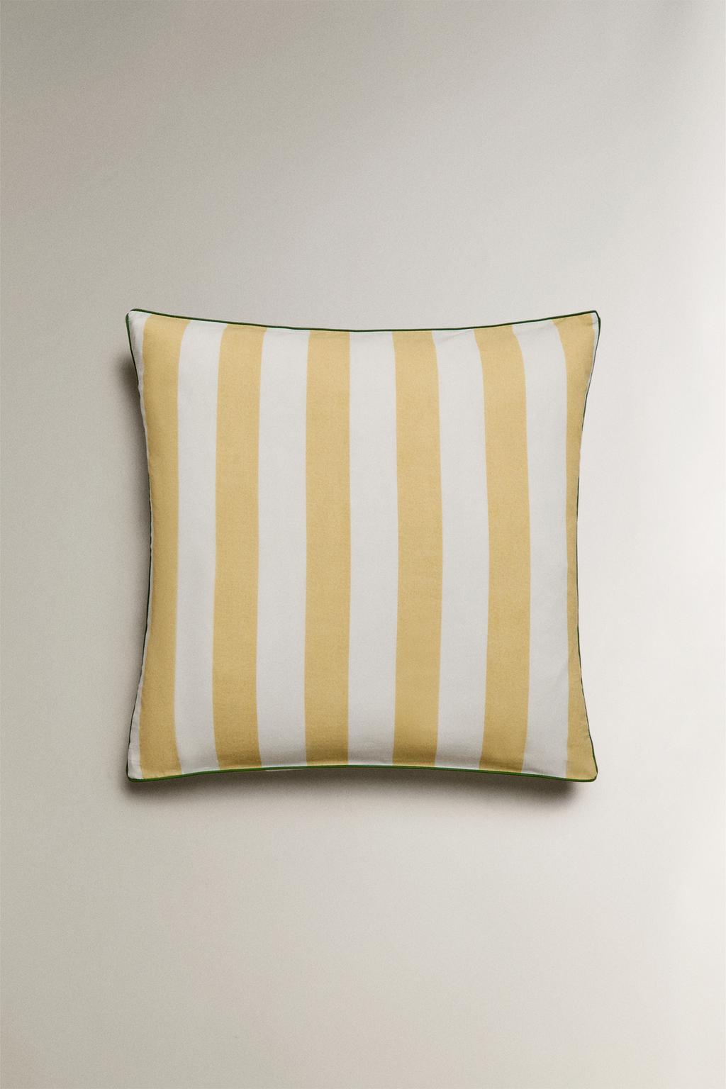 Пододеяльник из выцветшего хлопка в полоску