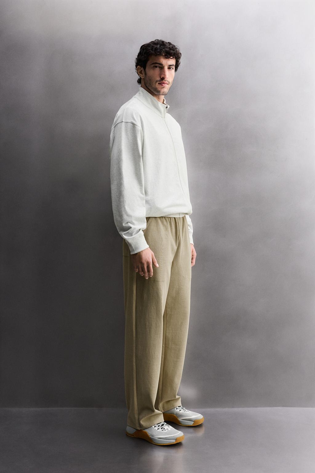 ДЖОГГЕРЫ СВОБОДНОГО КРОЯ ИЗ ПЛОТНОЙ ТКАНИ