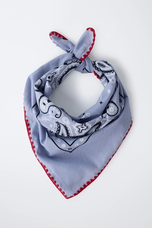 Бандана с контрастным принтом пейсли- Заказать в России