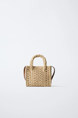 Сумка из рафии с морскими подвесками- Заказать в России