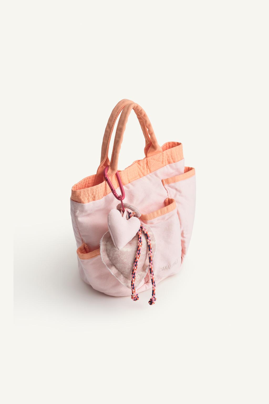 Хлопковая сумка с большим карманом zara