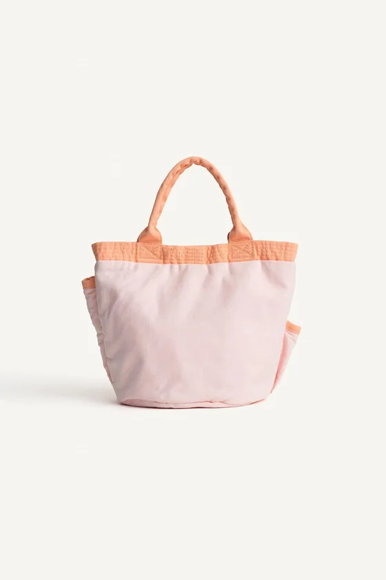 Хлопковая сумка с большим карманом zara