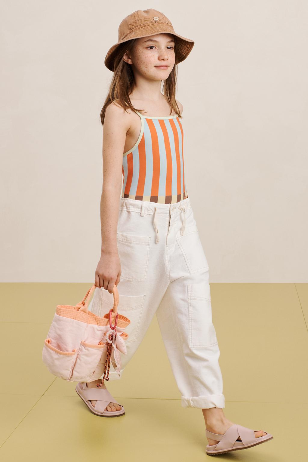 Хлопковая сумка с большим карманом zara