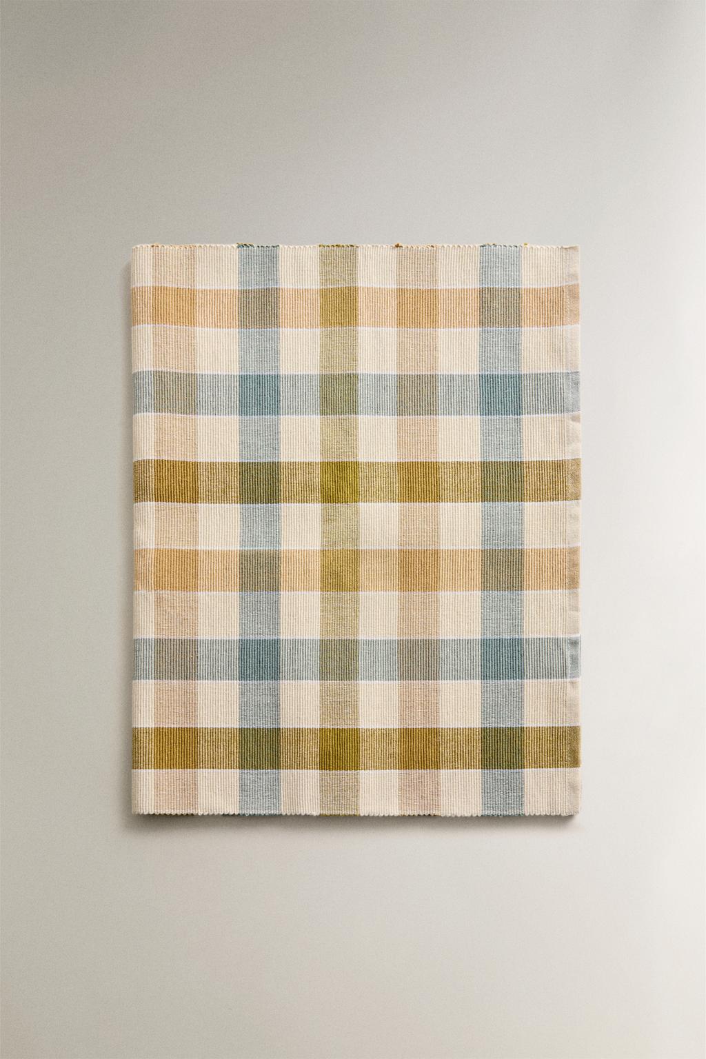 Покрывало для стола из вельветового картона в клетку