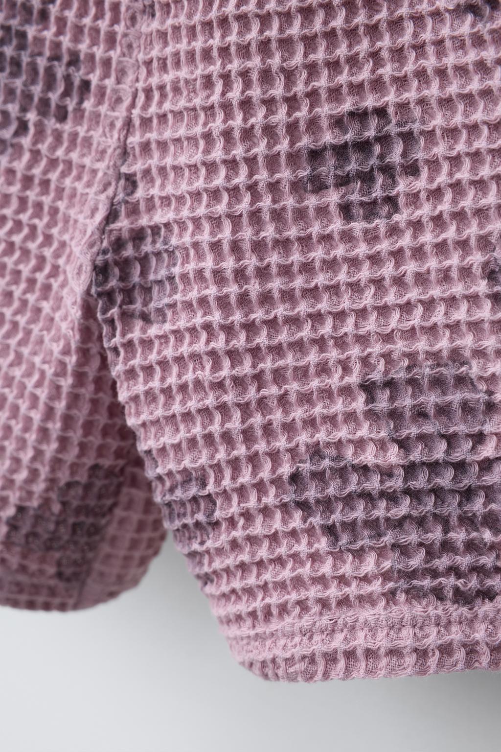 ШОРТЫ «ВАФЕЛЬКА» С ЦВЕТОЧНЫМ ПРИНТОМ