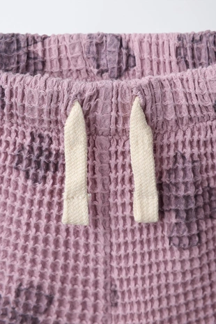 Шорты «вафелька» с цветочным принтом- Заказать в России