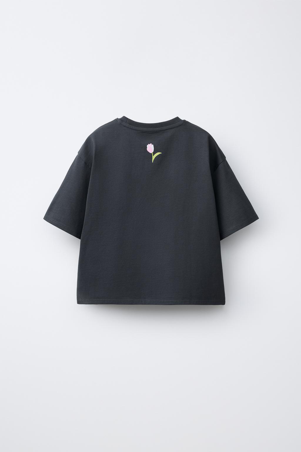 ФУТБОЛКА С ЦВЕТОЧНЫМ ПРИНТОМ