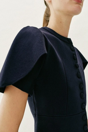 Кардиган с объемными рукавами и разрезами- Заказать в России