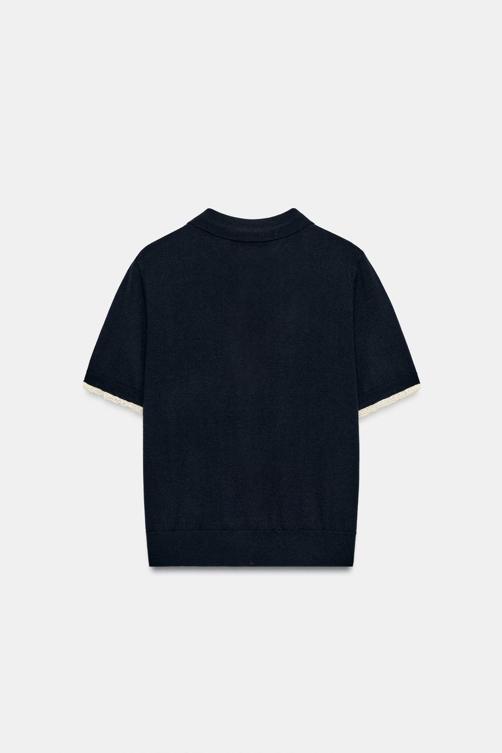 КАРДИГАН С КОРОТКИМИ РУКАВАМИ И КРУЖЕВОМ