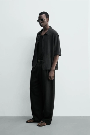 Рубашка с геометрической вышивкой- Заказать в России