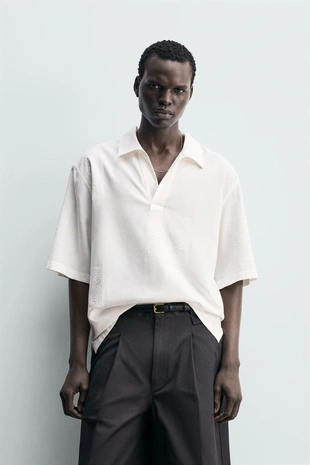 Рубашка поло с вышивкой фруктов- Заказать в России