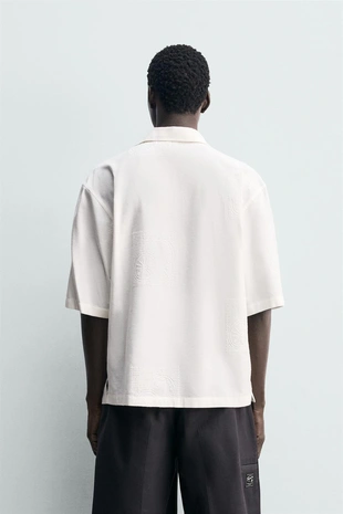 Рубашка поло с вышивкой фруктов- Заказать в России