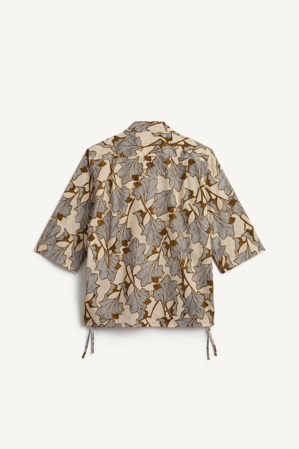 Рубашка с цветочным принтом