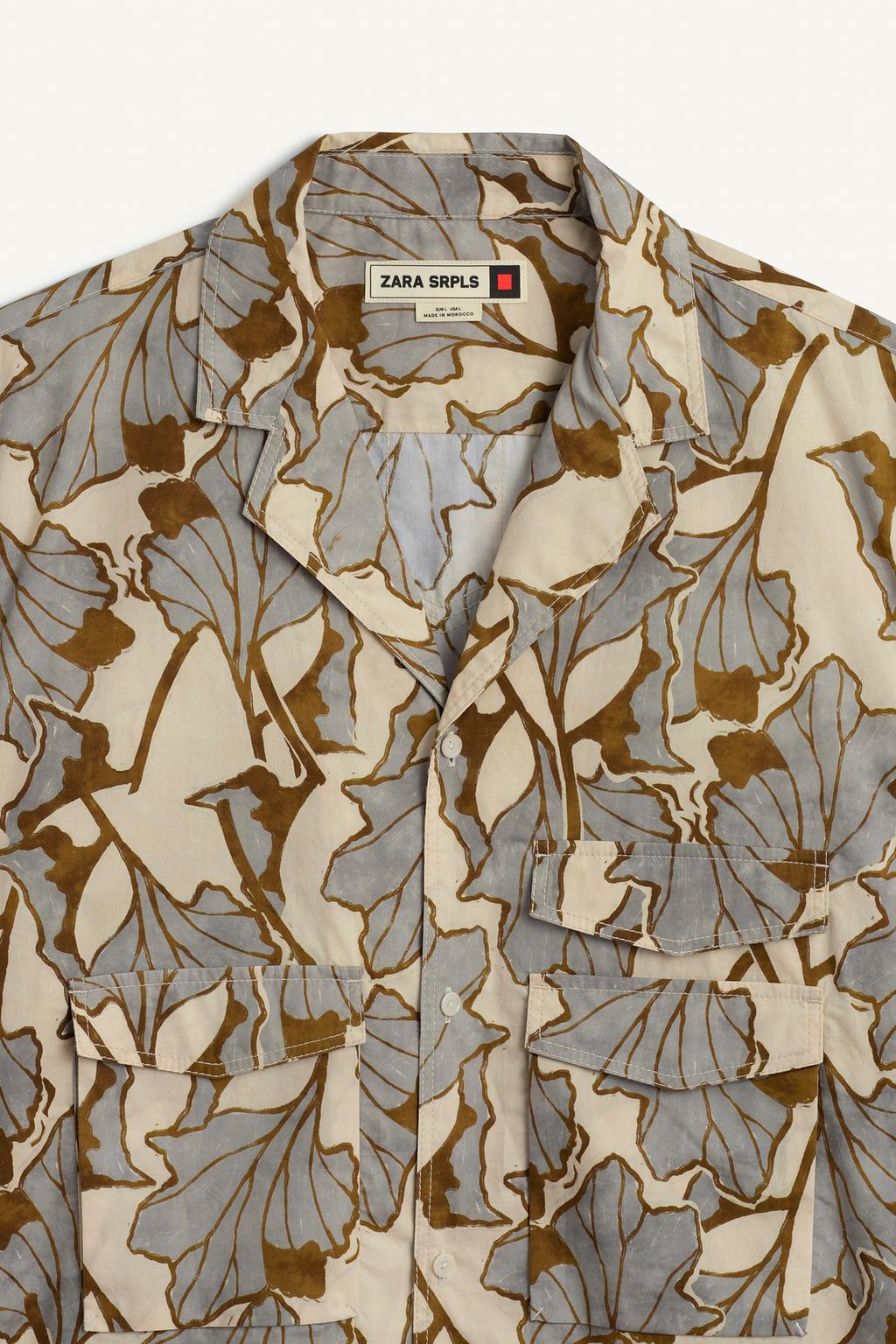 Рубашка с цветочным принтом