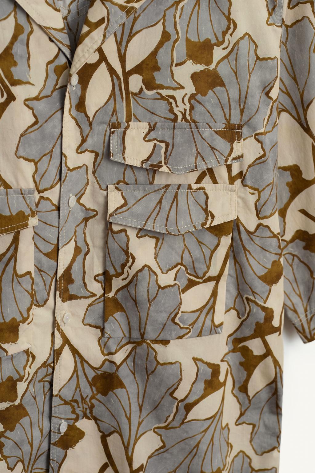 Рубашка с цветочным принтом