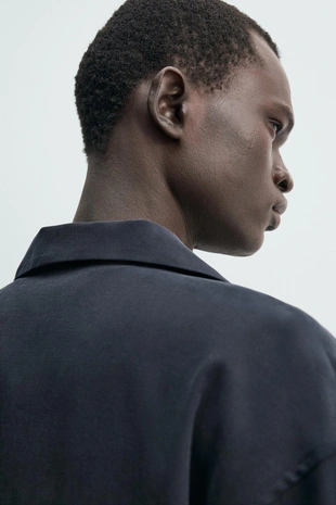 Рубашка Relaxed Fit из струящейся ткани- Заказать в России