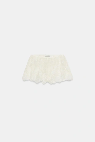 Шорты с кружевом и пайетками- Заказать в России