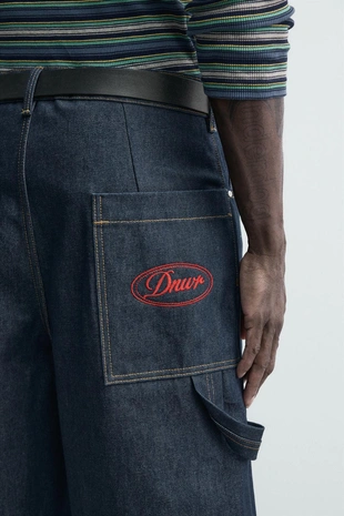 Джинсовые шорты с вышивкой- Заказать в России