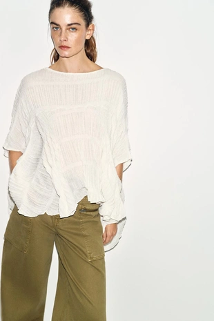 Топ-накидка с текстурой- Заказать в России