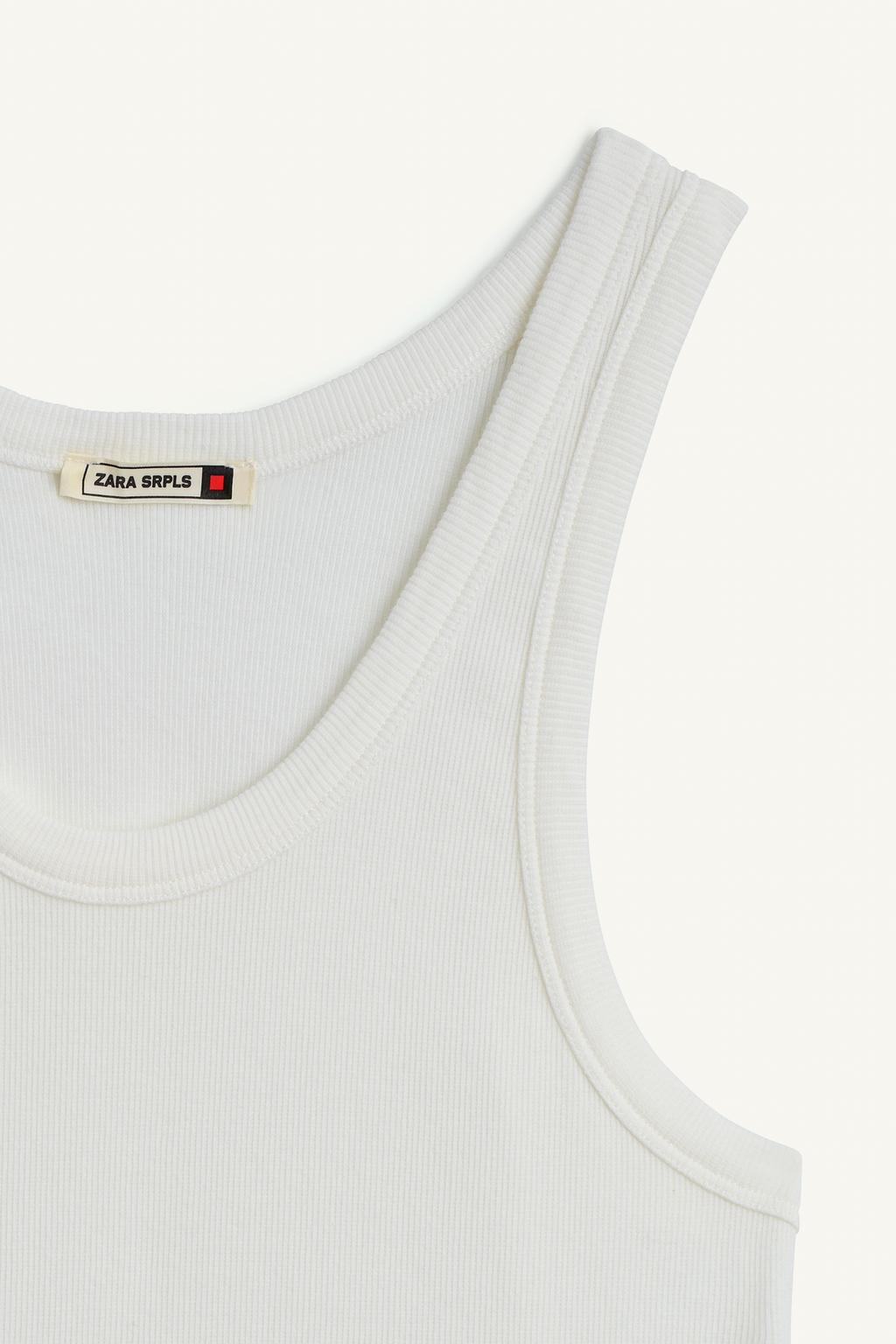 Хлопковый топ без рукавов