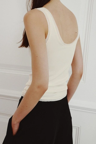 Футболка в рубчик с бретелями- Заказать в России