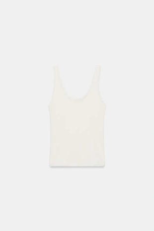 Футболка в рубчик с бретелями- Заказать в России