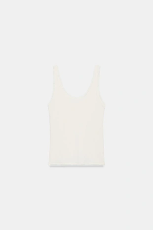 Футболка в рубчик с бретелями- Заказать в России