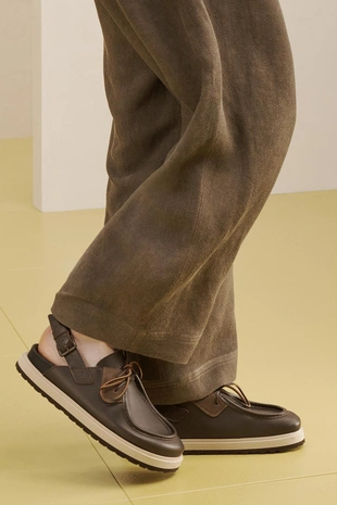 Кожаные клоги- Заказать в России