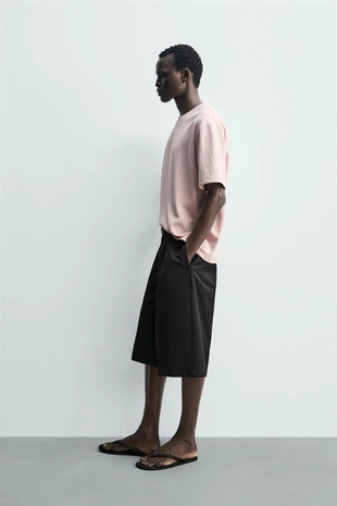 Футболка Relaxed Fit из рельефной ткани- Заказать в России