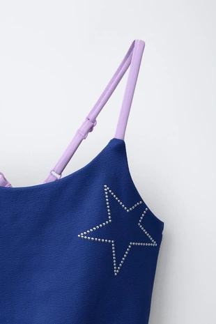 6-14 лет/ купальник со звездами- Заказать в России