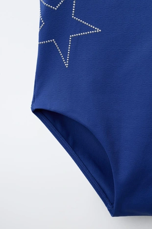 6-14 лет/ купальник со звездами- Заказать в России