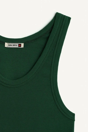 Топ из хлопковой пряжи