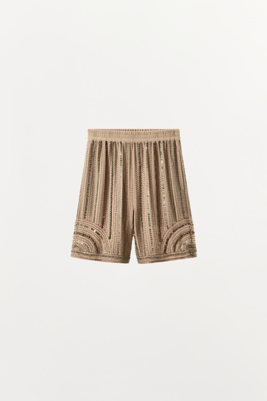 ШОРТЫ С БУСИНАМИ И ПАЙЕТКАМИ