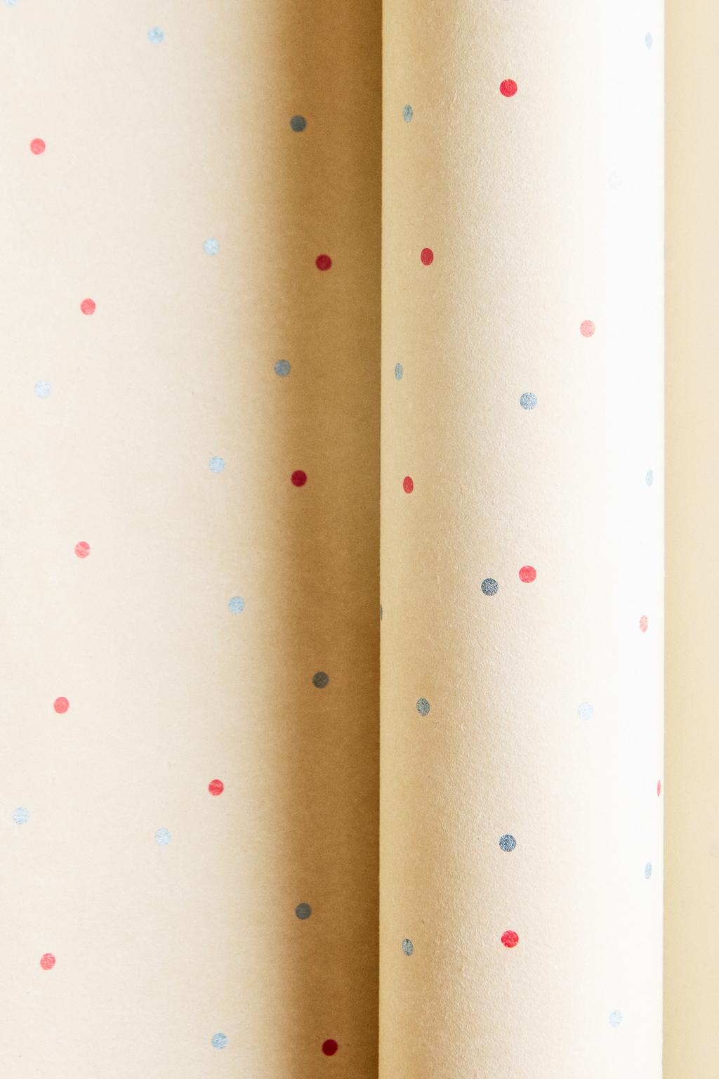 Оберточная бумага в горошек