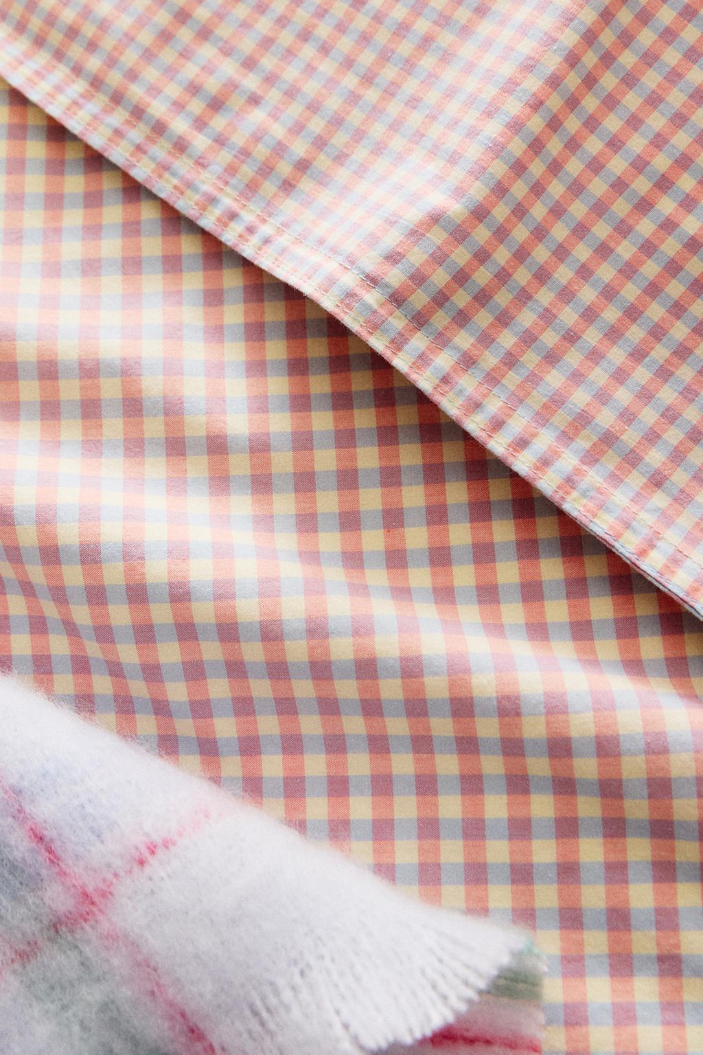 Детское одеяло из хлопка в клетку