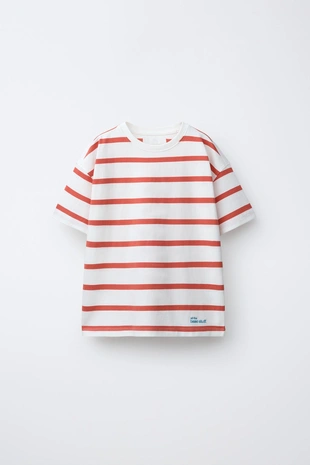 Футболка Heavy Weight в полоску с надписью- Заказать в России